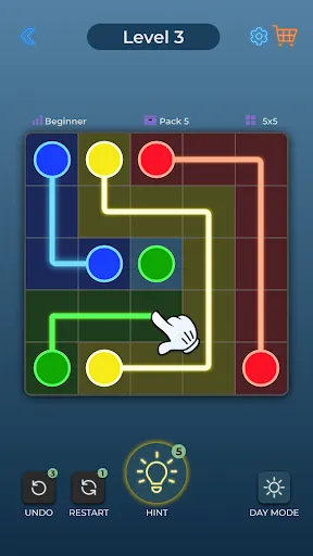 Gameplay screenshot 1 from Dot Link - Connect the Dots - Puzzle game