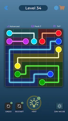 Gameplay screenshot 3 from Dot Link - Connect the Dots - Puzzle game